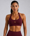 INTENT FORM™ HALTER BRA — Wine
